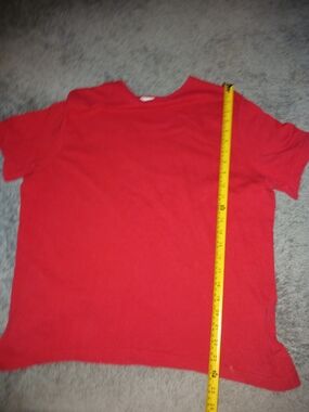Basic Editions Red Short Sleeve Women's Tee